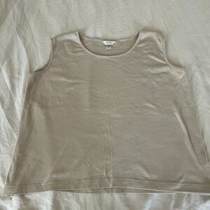 Taupe Cropped tank.